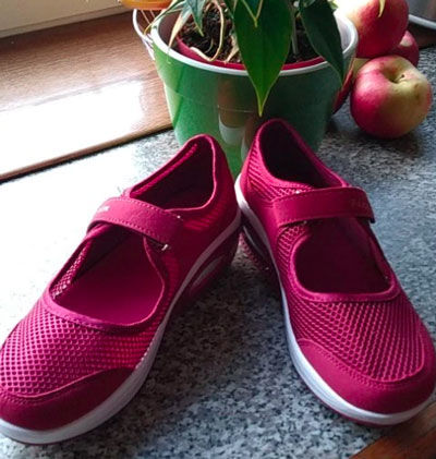 Customer photo review of Chaussures à Scratch Orthopédiques Mary Janes - Travail Marche Été
