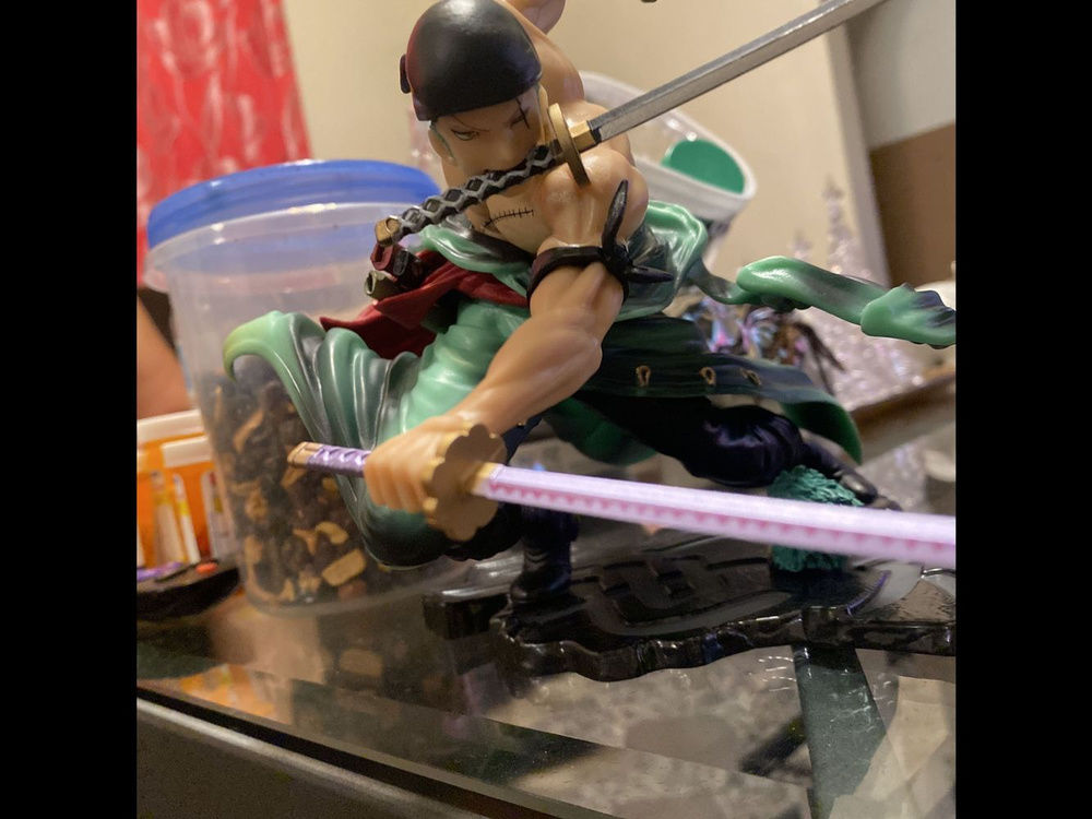 Customer photo review of Roronoa Zoro Santoryu - Action Figure