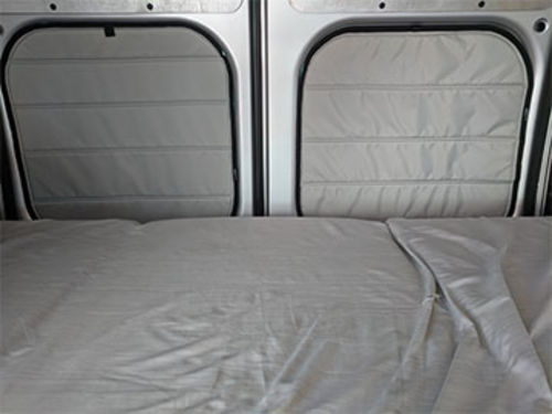 Customer photo review of Promaster - Rear Door Shades (set)