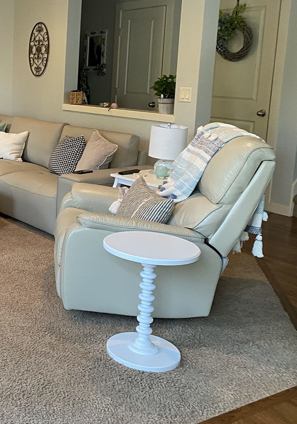 Customer photo review of Furniture Acton Round Top Side Table