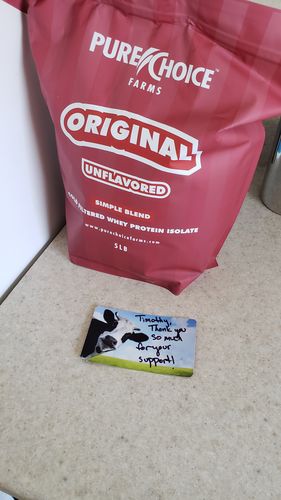 Customer photo review of Original (unflavored) Whey Protein Isolate