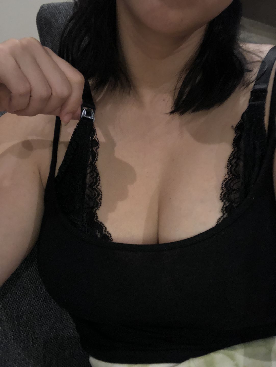 Customer photo review of Avery Dove Nursing Bralette
