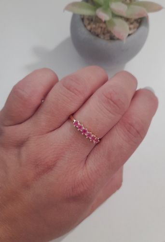 Customer photo review of ANILLO BAÑO DE ORO COLORS ROSE