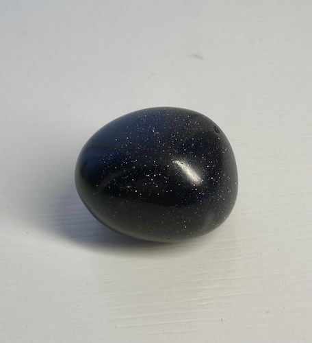 Customer photo review of Blue Goldstone Tumbled Stone