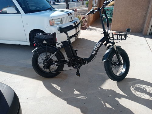 Customer photo review of VTUVIA SF20 Step-Thru Folding Fat Tire E-Bike