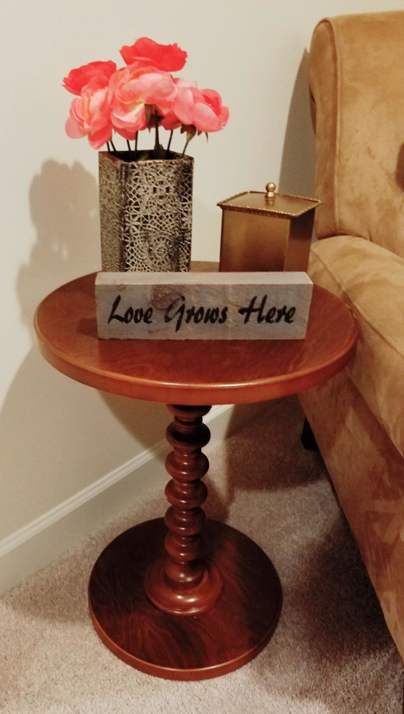 Customer photo review of Furniture Acton Round Top Side Table