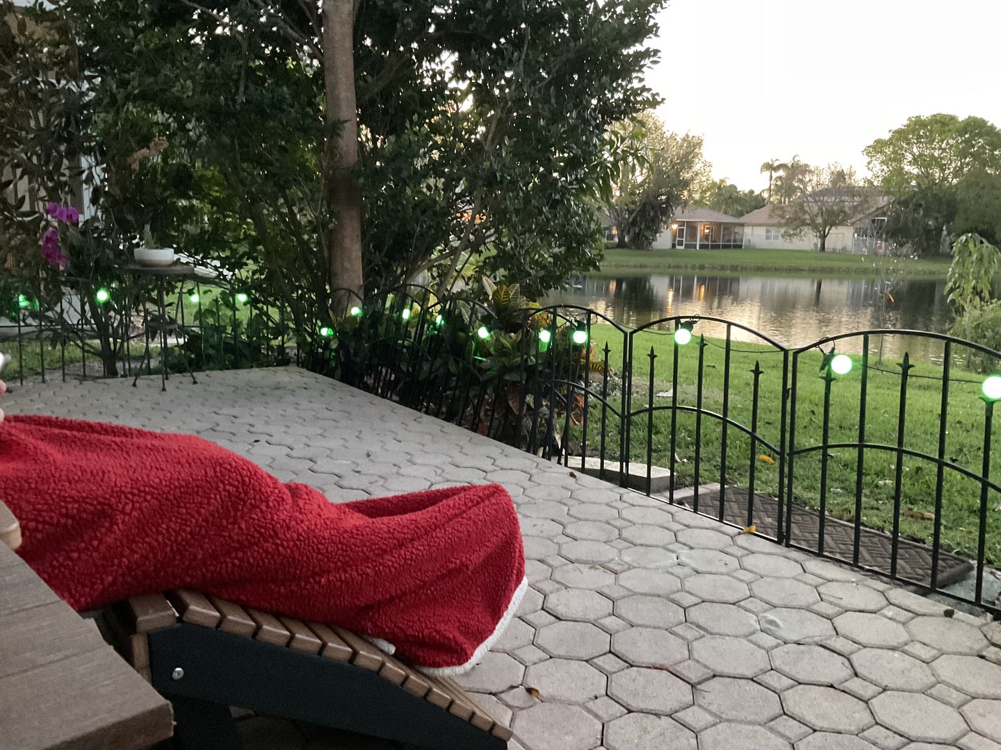 Customer photo review of DuraWeather Poly® Universal Folding Ottoman Footrest - Ships Fully Assembled