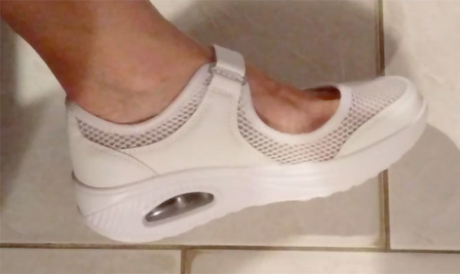 Customer photo review of Chaussures à Scratch Orthopédiques Mary Janes - Travail Marche Été