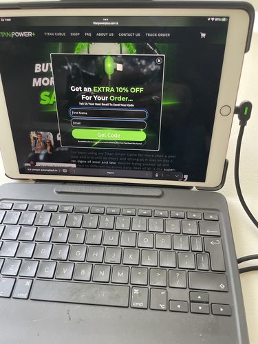 Customer photo review of The Titan Smart Cable™