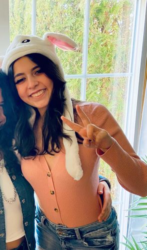 Customer photo review of Bunny Ears Hat