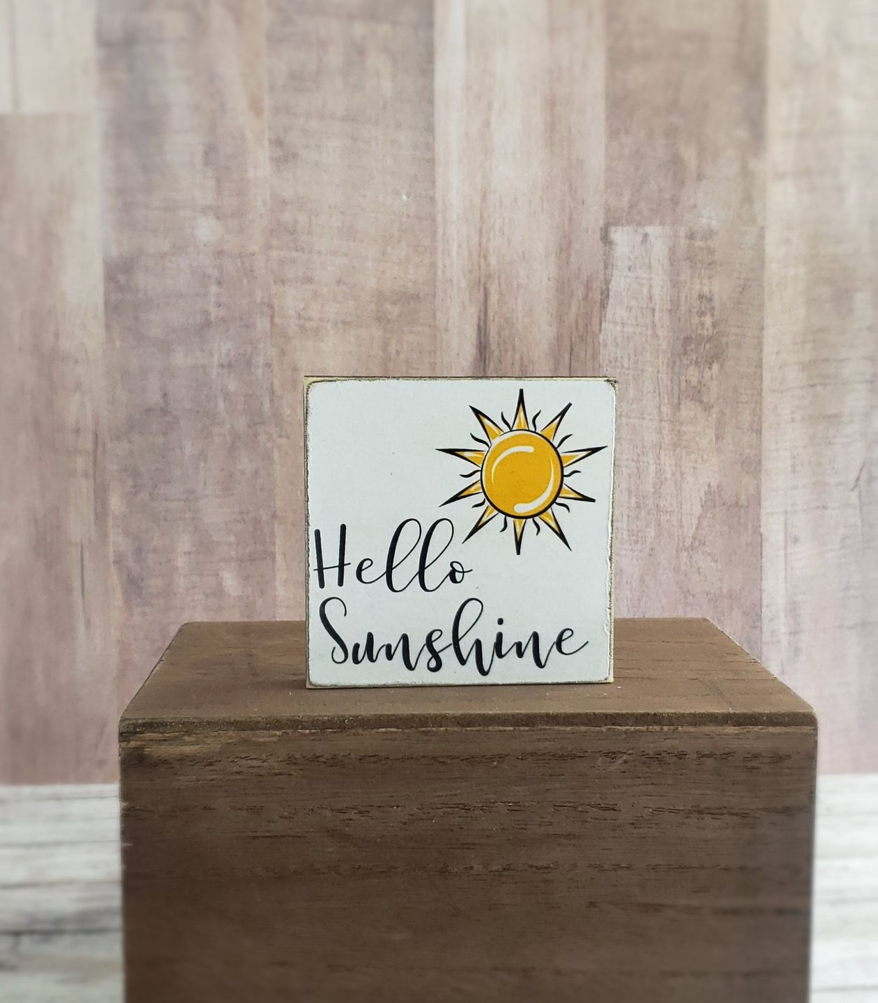 Customer photo review of Unfinished Wooden Square Shape - Craft - up to 24" DIY