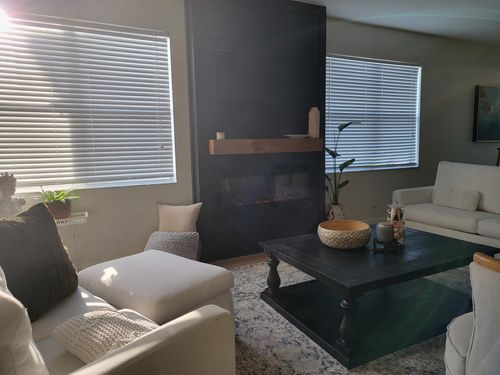 Customer photo review of Rustic Mantels