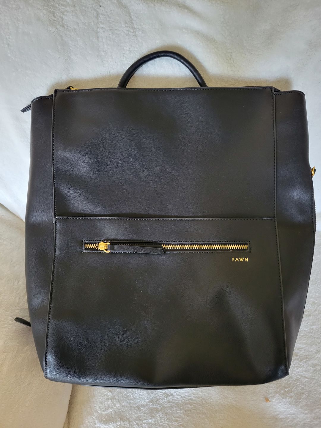 Customer photo review of The Square Diaper Bag - Black