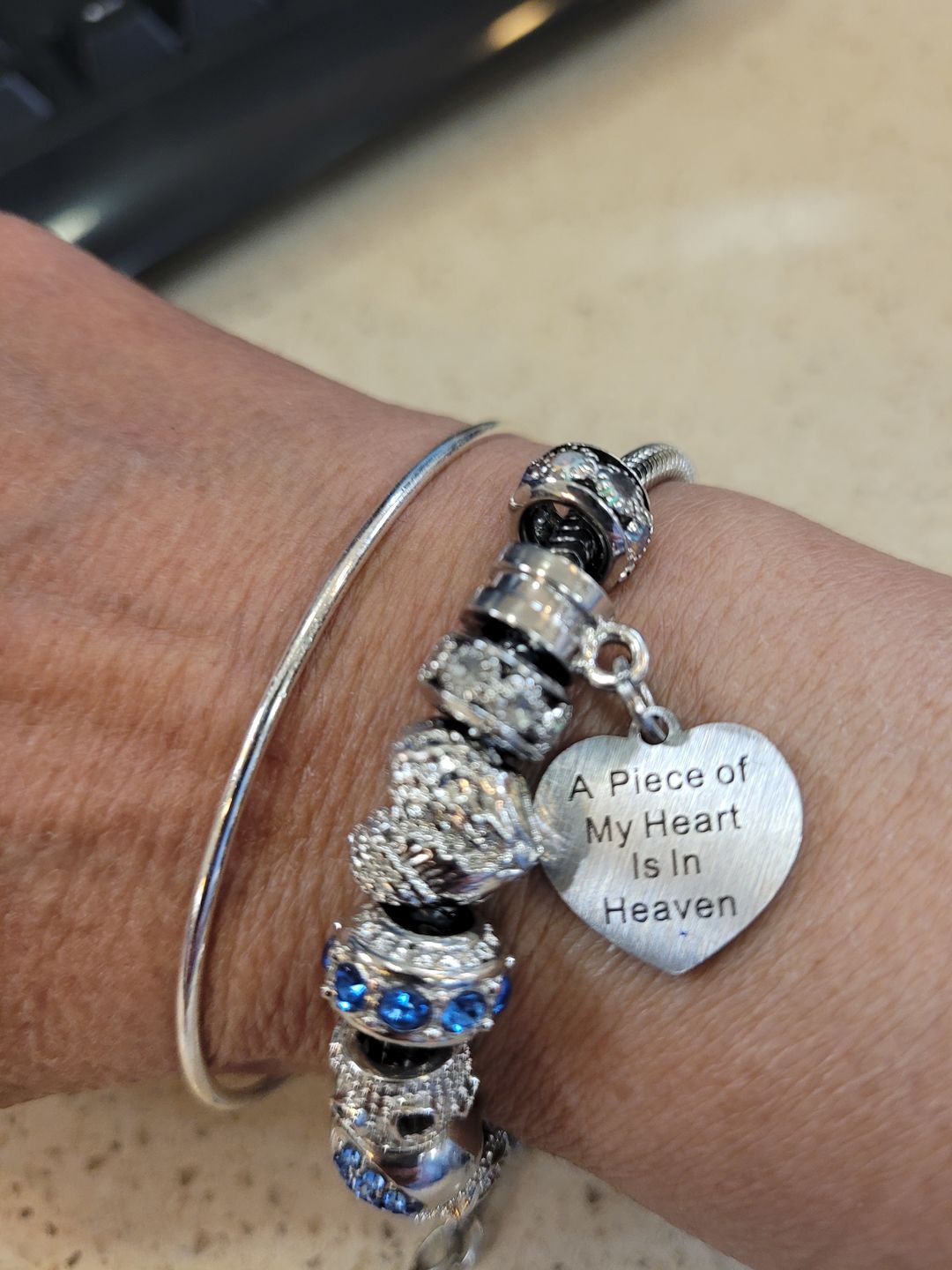 Customer photo review of Piece Of My Heart Bracelet