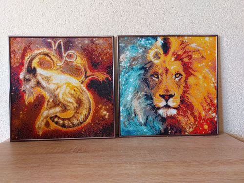 Customer photo review of Diamond Painting - Sternzeichen Löwe