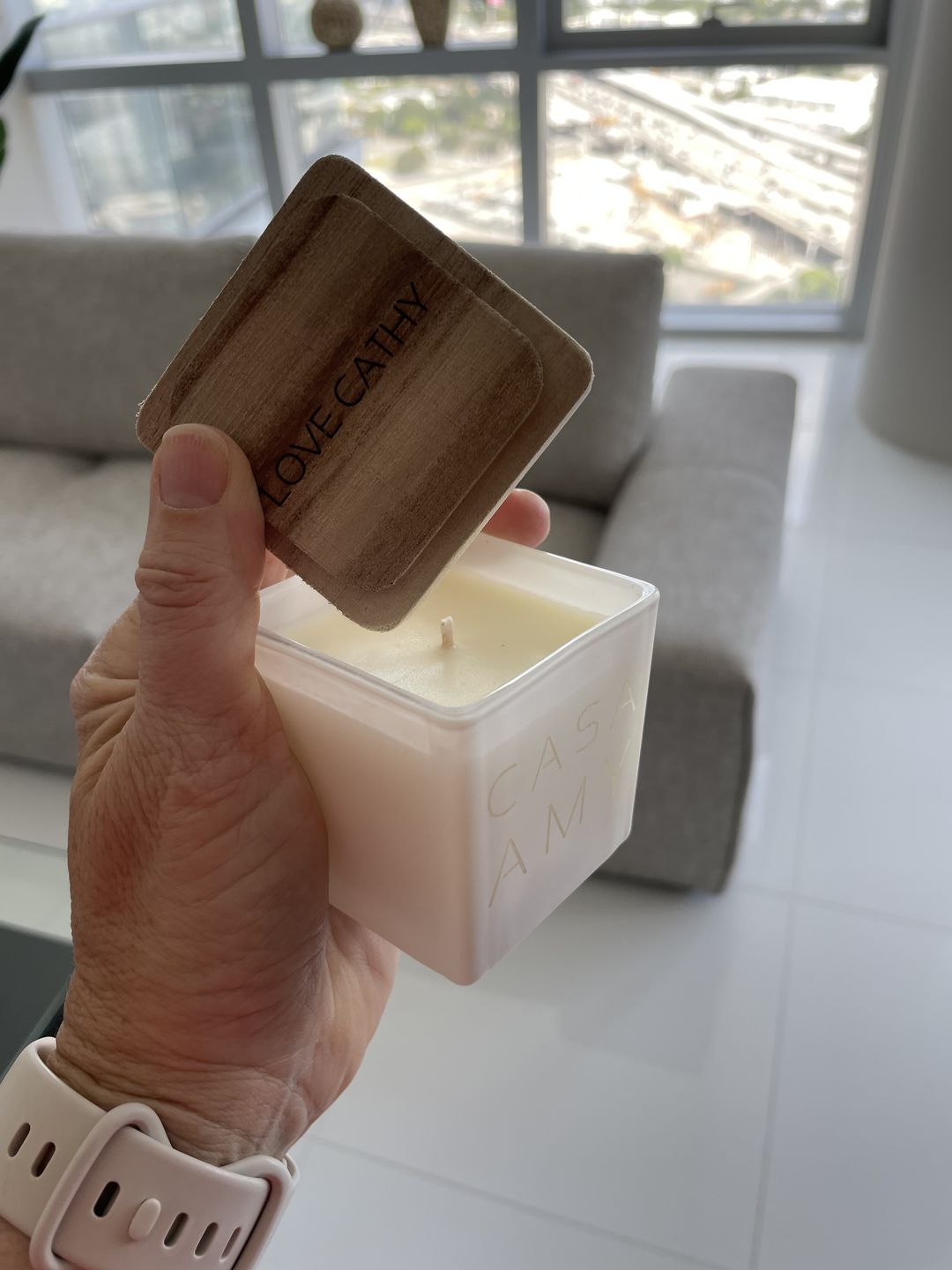 Customer photo review of COMPLETELY CUSTOM CANDLE