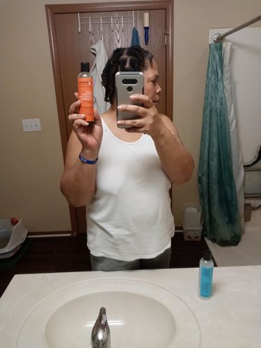 Customer photo review of Sage Infused Black Soap Shampoo