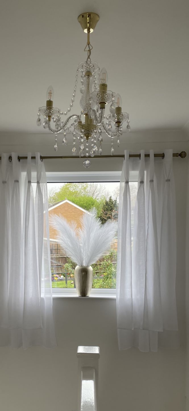 Customer photo review of Faux Pampas Grass - White