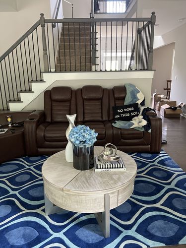 Customer photo review of Black and Blue Ceramic Jar