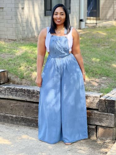Customer photo review of Jasmine Wide Leg Overalls
