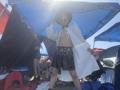 Customer photo review of Mens Mid-Length Puff Sleeves Cardigan SKUI97983
