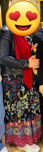 Customer photo review of فستان أسود مشجر