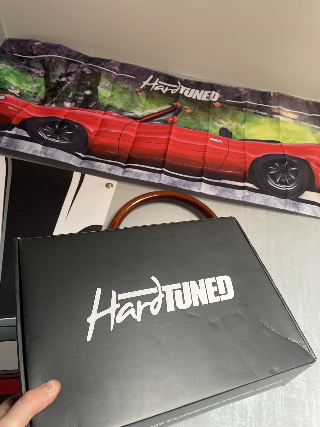 Customer photo review of Mazda MX-5 Miata Workshop Flag