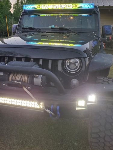 Customer photo review of Aerolidz Dual Row Clear Light Bar Cover - 50” 52” LED Silencer