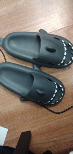 Customer photo review of Shark Slippers 2.0