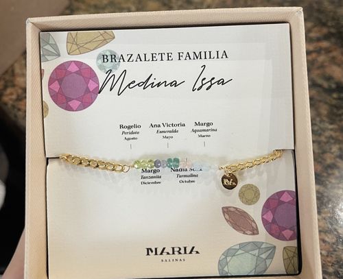 Customer photo review of Pulsera 'Gemstone'