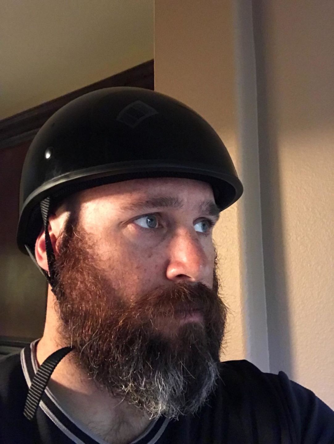 Customer photo review of World's Smallest & Lightest DOT Open Beanie Helmet - Gloss Black