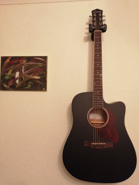 Customer photo review of Donner DAG-1CB Guitare Acoustique 4/4 Guitare Folk 41 Pouces pour Adultes Débutant