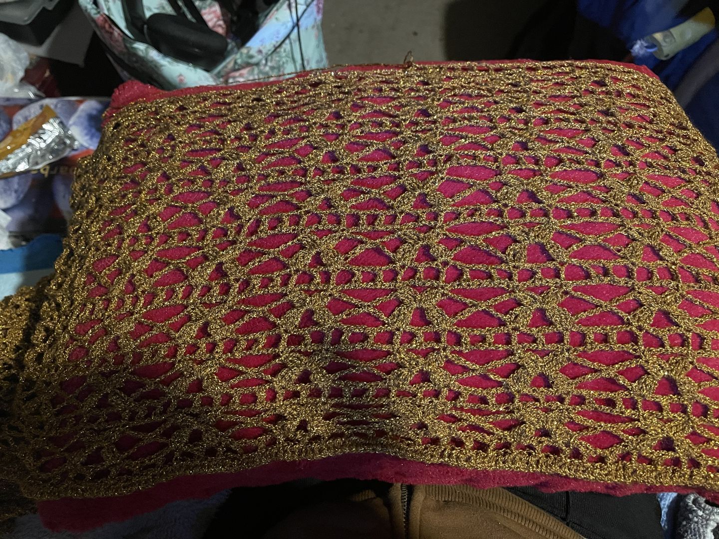 Customer photo review of CRYSTAL Metallic [100grs] -  La Pantera Rosa | Fine Mexican Crochet Thread Yarn for Clothing and Crafts