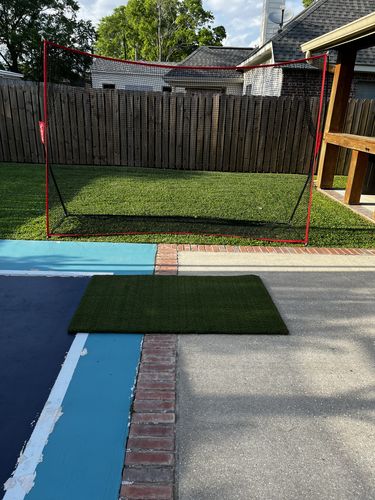 Customer photo review of TeeStrike Pro Golf Mat 3'x5'