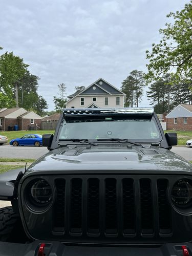 Customer photo review of Aerolidz Dual Row Smoked Light Bar Cover - 50” 52” LED Silencer
