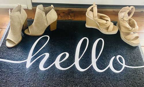 Customer photo review of Qupid Cascade Wedge in Toffee