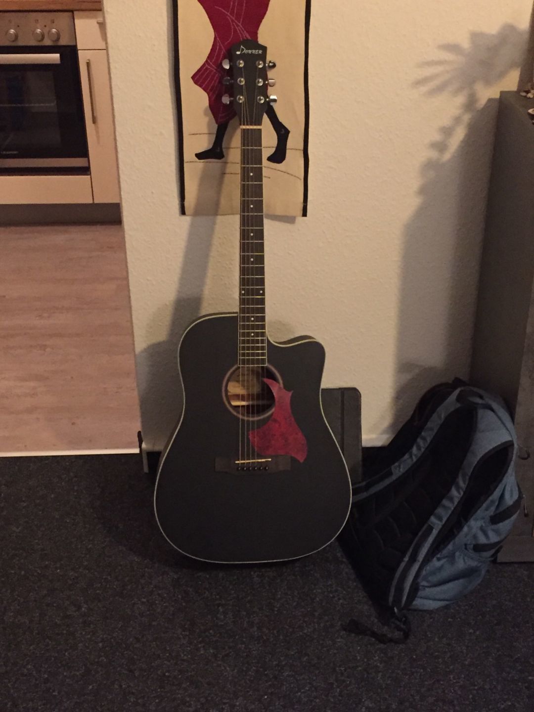 Customer photo review of Donner DAG-1CB Guitare Acoustique 4/4 Guitare Folk 41 Pouces pour Adultes Débutant