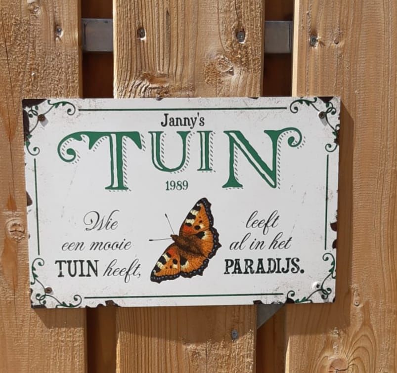 Customer photo review of Tuingeluk - Outdoor-Deurbord