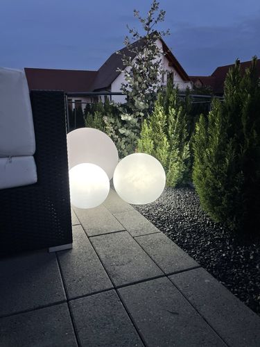 Customer photo review of Smarte LED-Leuchtkugel Calluna, 50 cm, white