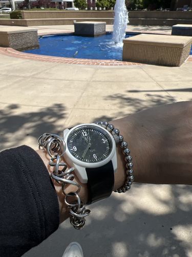 Customer photo review of Stainless Steel Beaded Bracelets