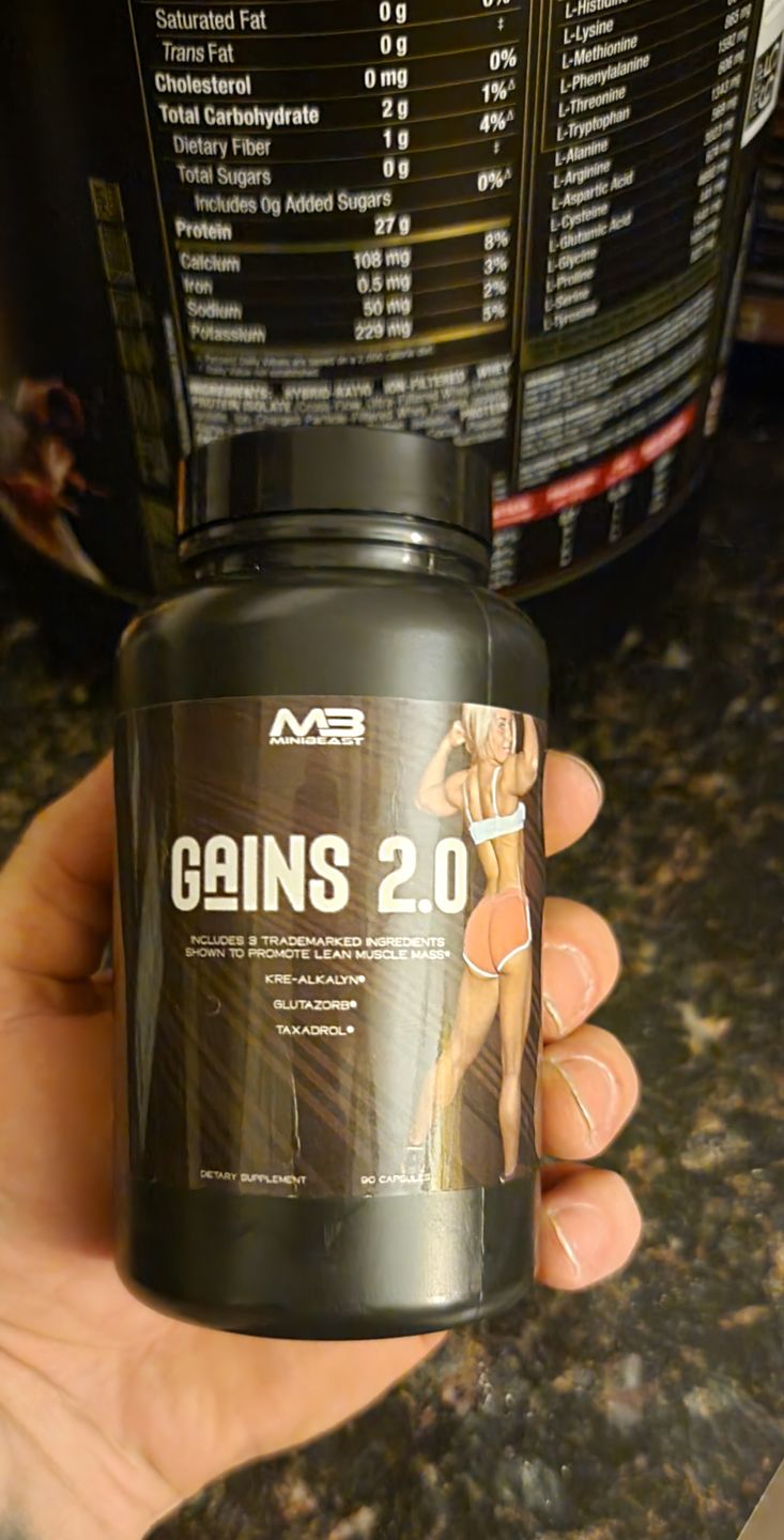 Customer photo review of Gains 2.0