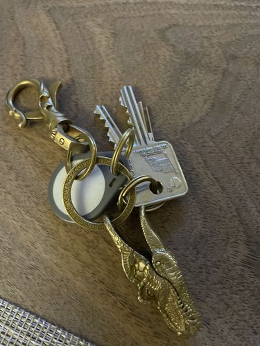 Customer photo review of Brass Mini Key Ring 5PCS