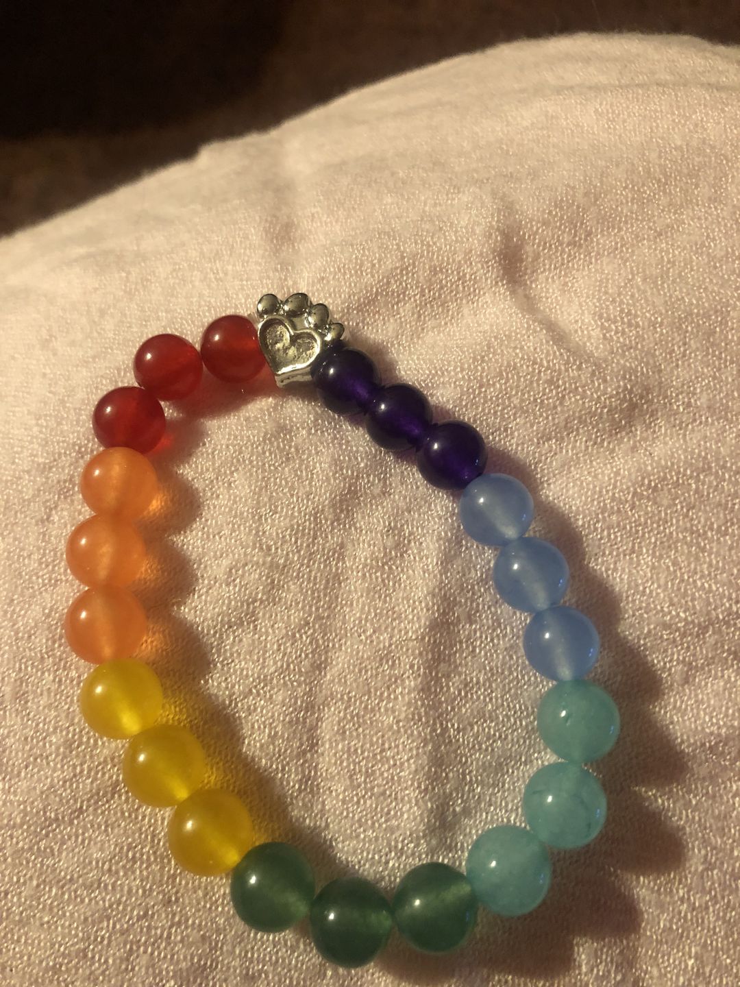 Customer photo review of Help For Paws™ Rainbow Bridge Memory Bracelet