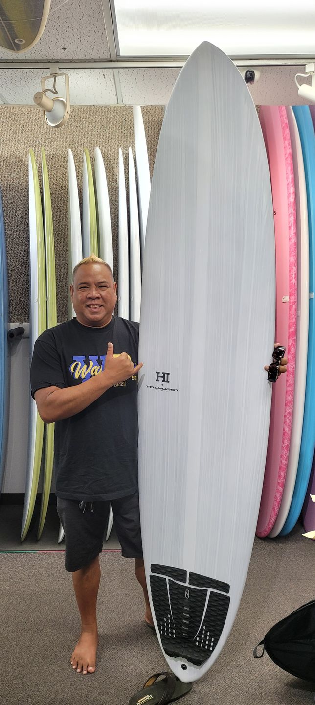 Customer photo review of Harley Ingleby MID 6 Five Fin (6'4-7'10) Thunderbolt Red FCS II
