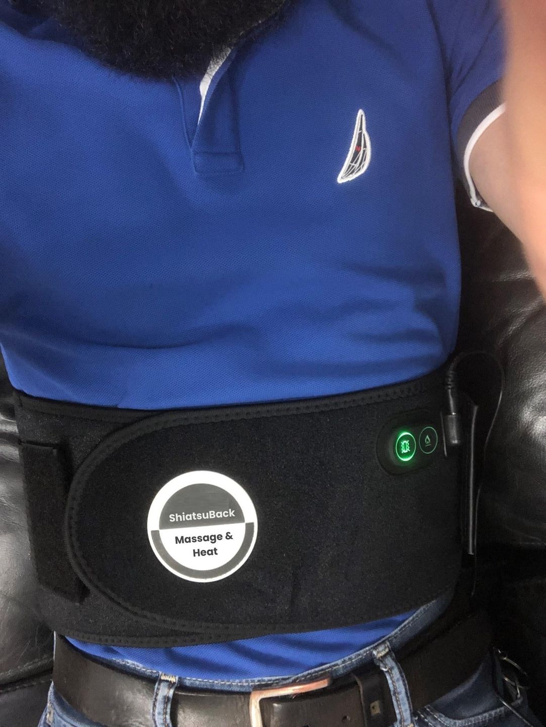 Customer photo review of Lumbar Decompression Belt With Heat & Massage