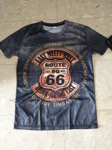 Customer photo review of Vintage Letters Printed Tshirt