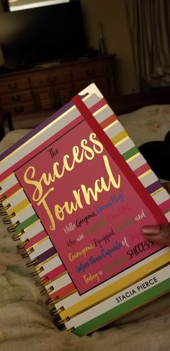 Customer photo review of Success Journal Candy Stripe