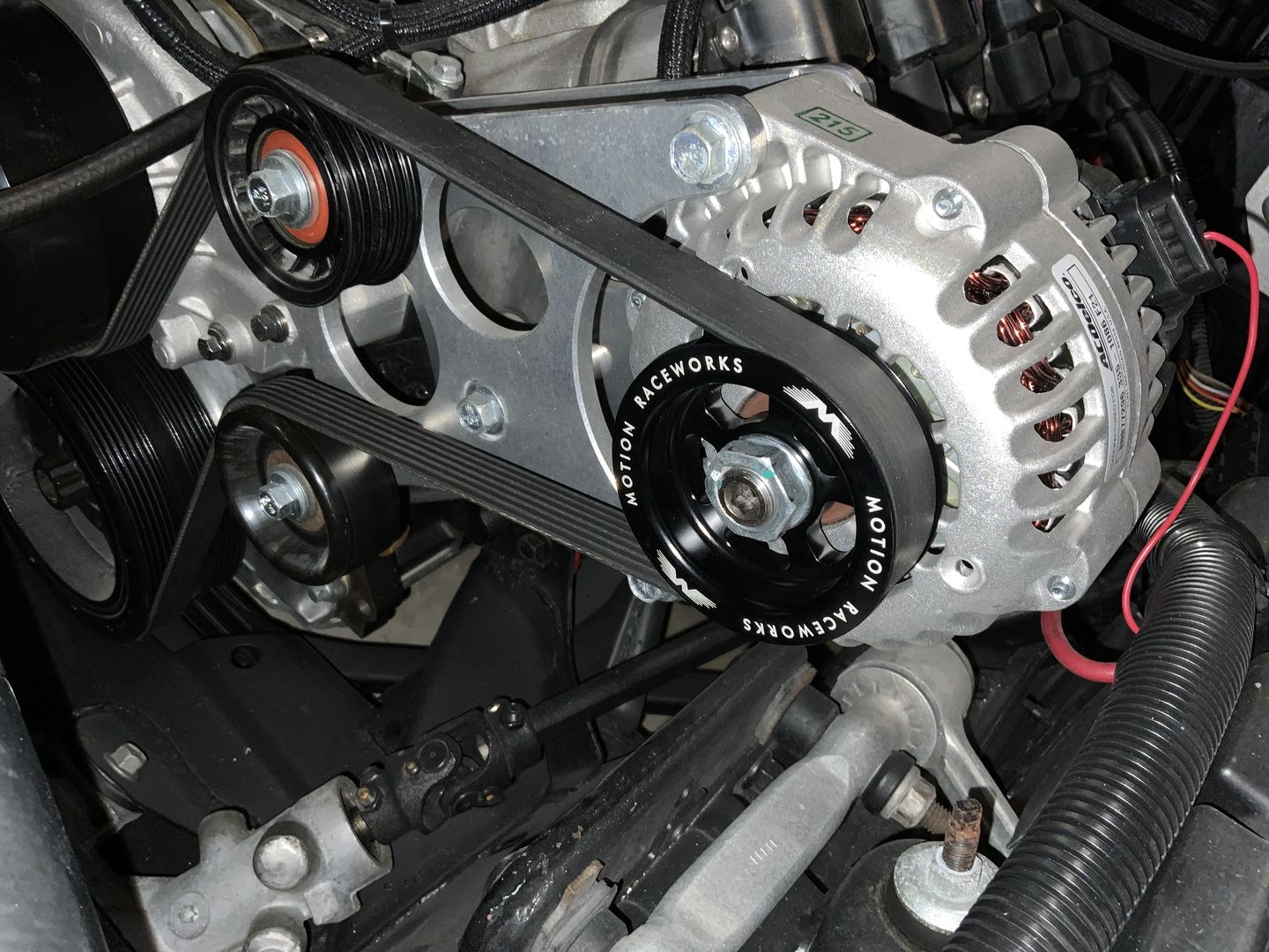 Customer photo review of LS 3" OD Billet Overdrive Alternator Pulley 6 Rib 10-10042