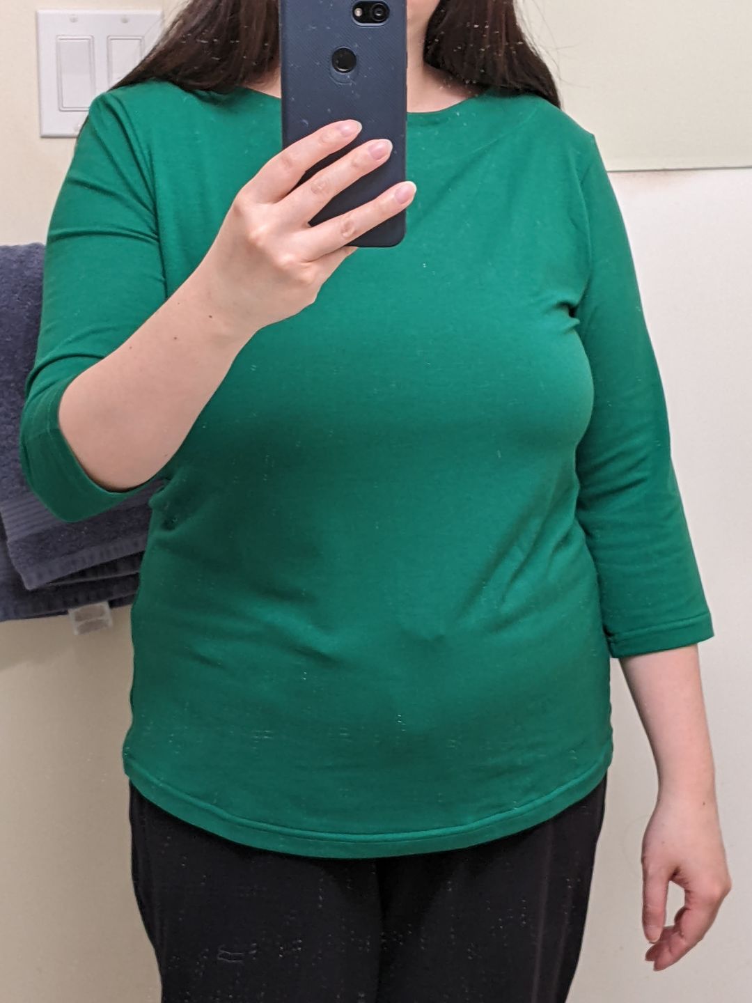 Customer photo review of *Freshly Baked* Boatneck Top