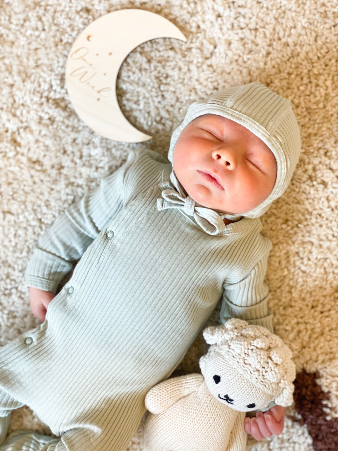 Customer photo review of The Snap Romper - Rosewood Ribbed